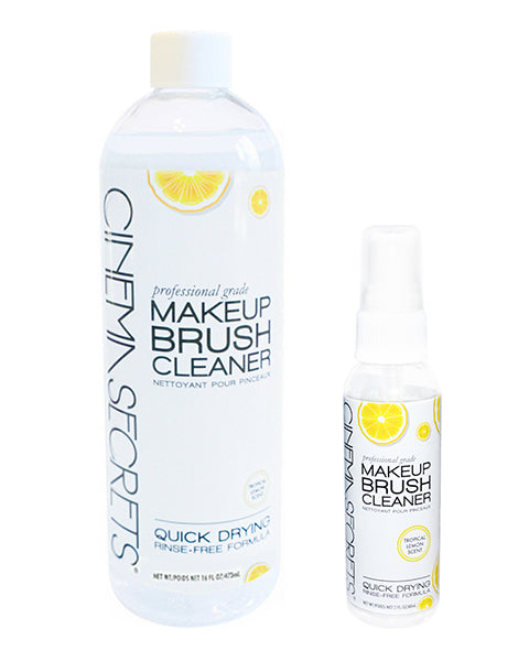 Makeup Brush Cleaner, 16oz lemon scent with 2oz spray