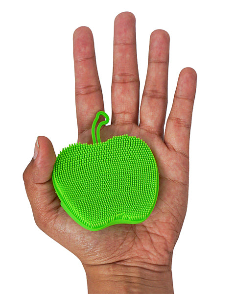 Green Apple Silicone Makeup Brush & Sponge Scrubber | Cinema Secrets