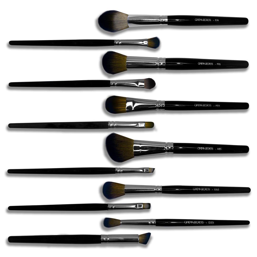 12-Piece Deluxe Makeup Brush Kit
 W/ Easel Brush Bag | Cinema Secrets