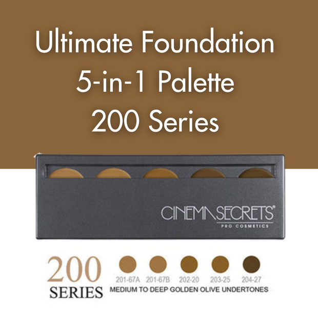 Med-Deep Golden Olive Undertones, Ultimate Foundation 5-IN-1 PRO Palette, 200 series,