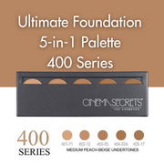 Medium Peach-Beige Undertones,400 series, Ultimate Foundation 5-IN-1 PRO Palette