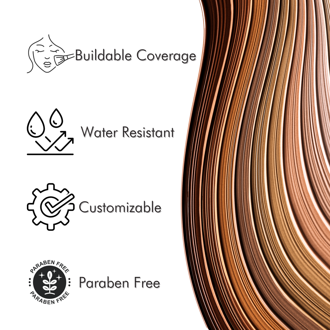 call outs for ultimate foundation with color swatches