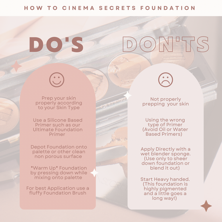 dos and donts on how to use our foundation