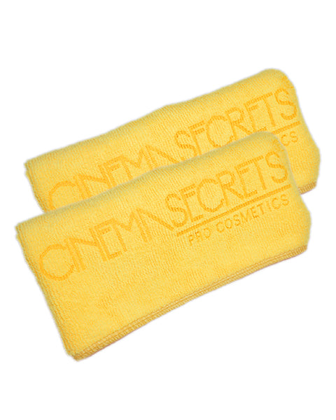 Microfiber Brush Cleaning Towel, Yellow (2 Pack)