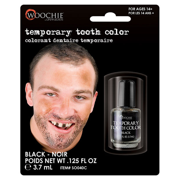 TEMP. TOOTH COLOR - BLACK - .125 OZ - CARDED