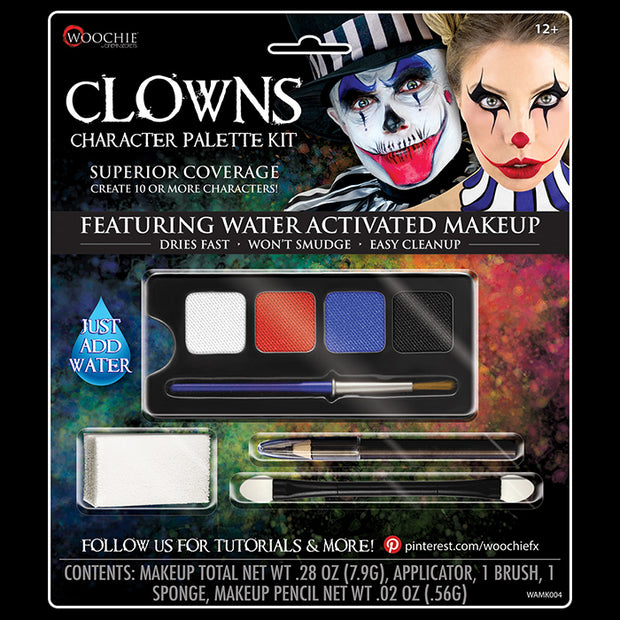 CLOWN CHARACTER WATER ACTIVATED M/U KIT