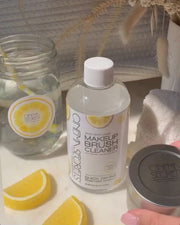 Professional Makeup Brush Cleaner Pro Starter Kit, Lemon, 8oz +tin